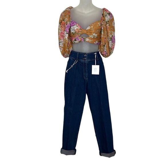 NWT Peserico High Waisted Jeans Denim Pants 6 - Picture 4 of 16